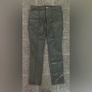 White House Black Market Skinny Pants Dark Grey Metallic Size 6